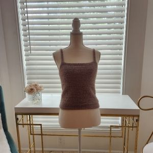 Pink Rose crop top XS runs big